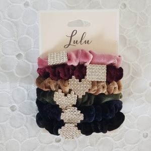 Lulu Velour Ponytail holders
